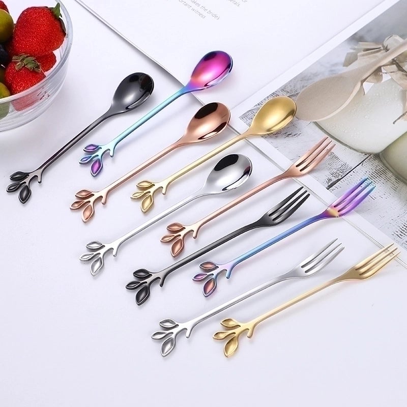 Casual Flower Stainless Steel Spoon