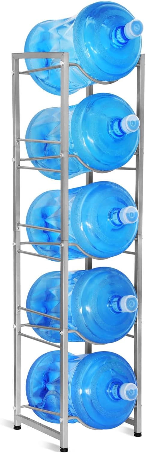 5 Layer Bottle Rack. Metal Water Bottle Holder Storage Rack