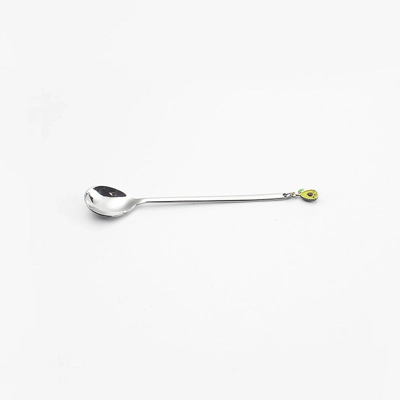 Cute Solid Color Stainless Steel Tableware