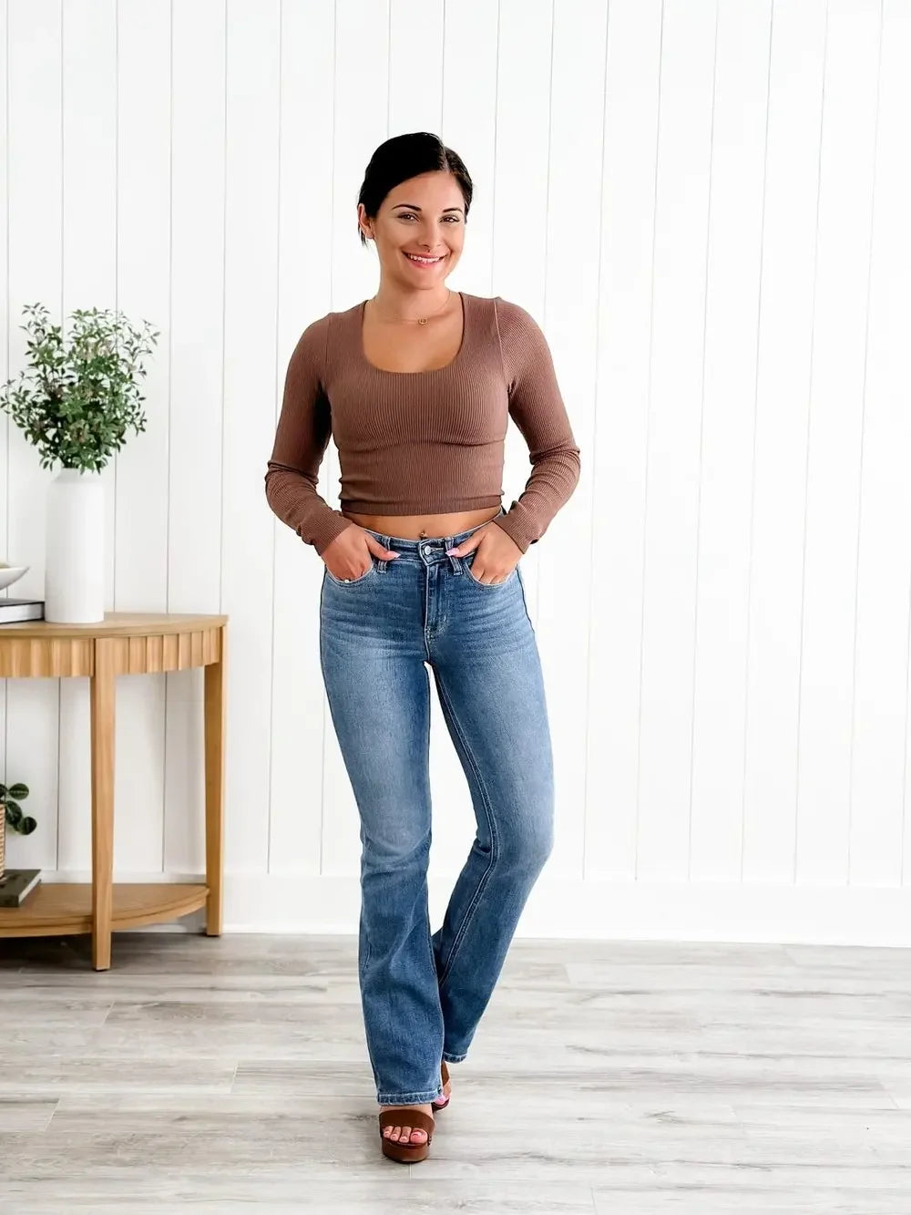 Tummy Control Bootcut Jeans