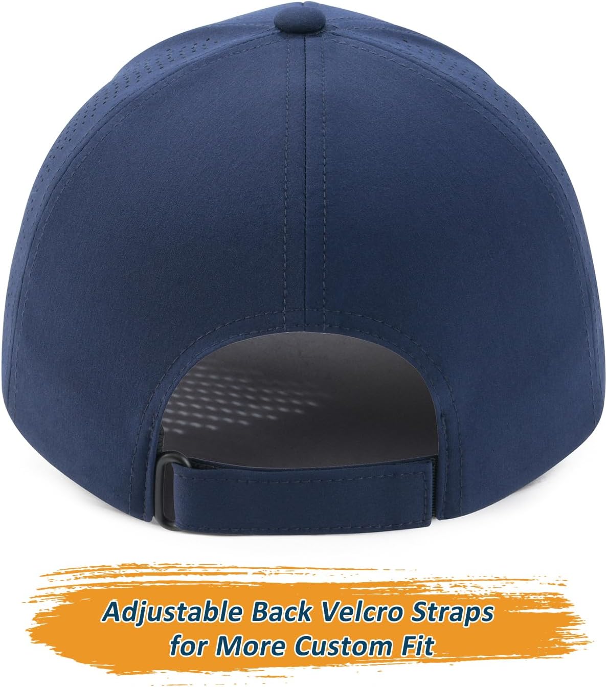 BOTVELA Men Structured Baseball Cap Side Laser Cut Vented Performance Hat for Outdoor Activities
