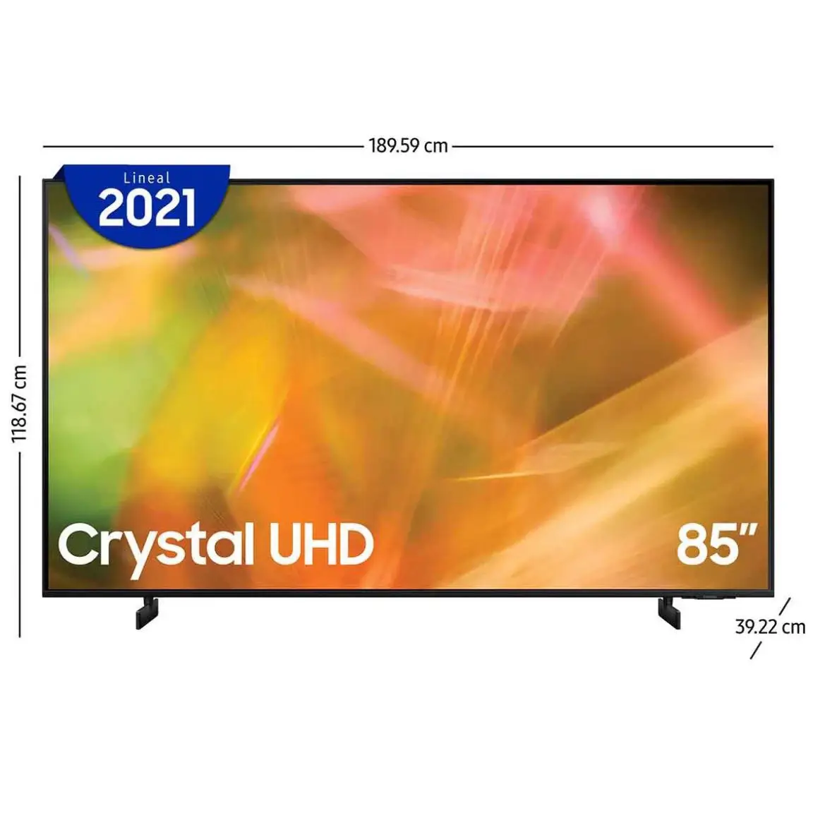 55 pulgadas Class UHD AU8000 Series - 4K UHD HDR Smart TV con Alexa integrado (UN65AU8000FXZA. modelo 2021). negro