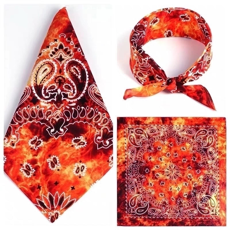 Unisex Streetwear Color Block Cotton Kerchief