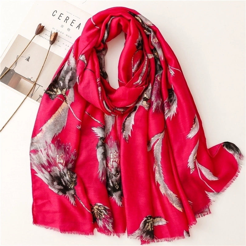 Women's Fashion Dandelion Polyester Winter Scarves