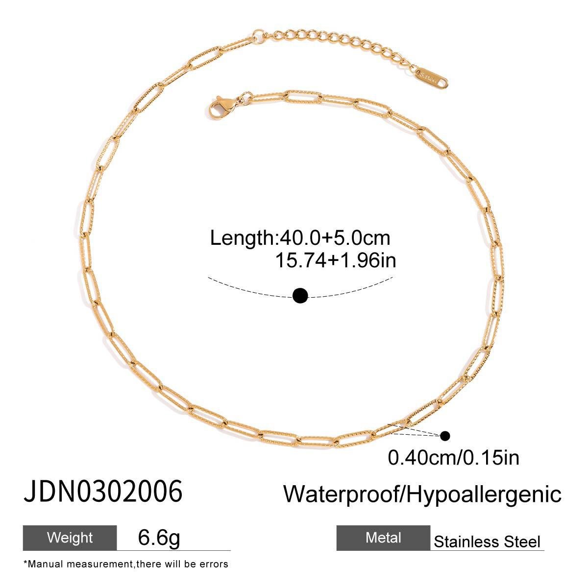 Popular Titanium Steel Necklace Jewelry Women'S Summer Stainless Steel Clavicle Chain Stacking