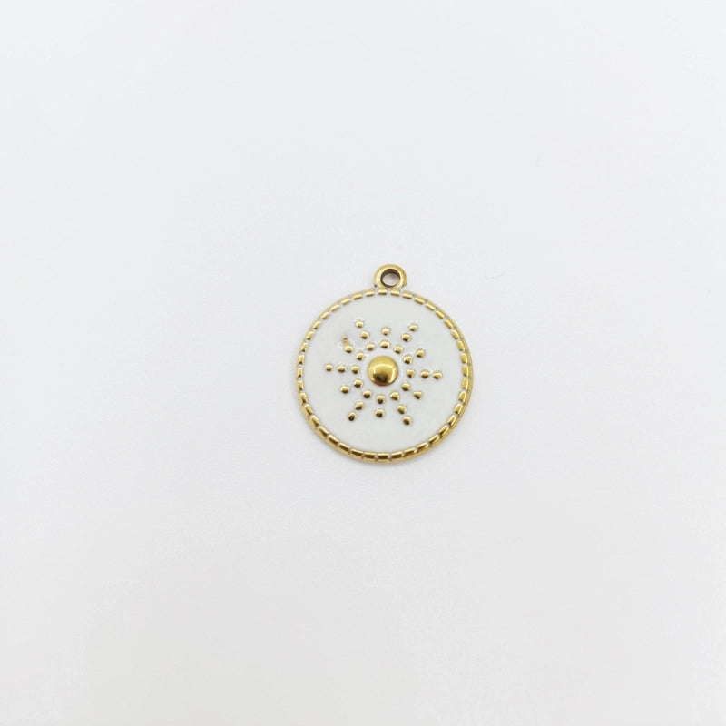 Fashion Round Water Droplets 304 Stainless Steel Natural Stone Zircon 14K Gold Plated Plating Inlay Stainless Steel Necklaces