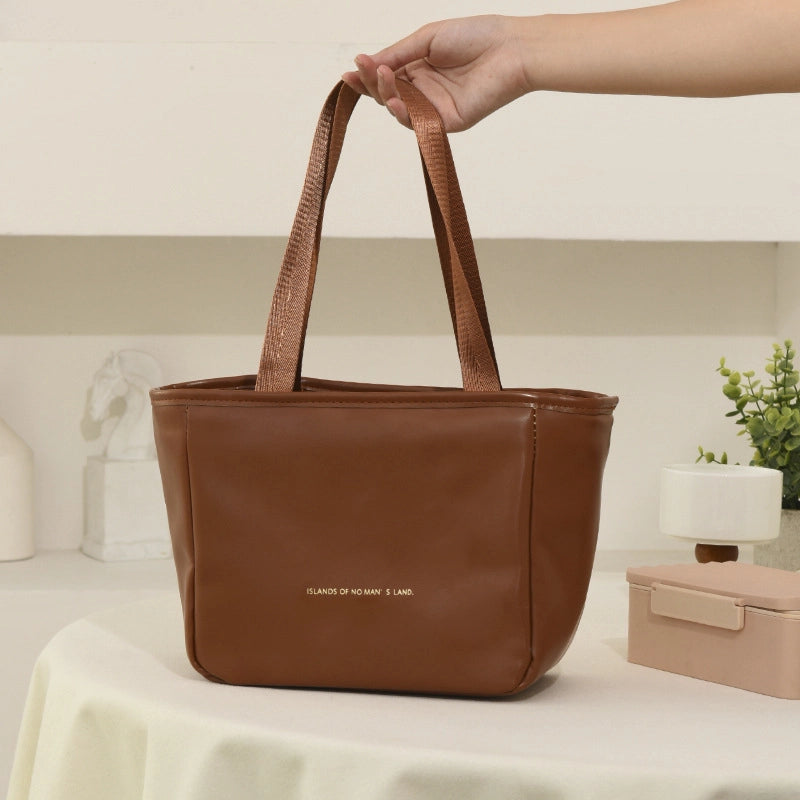 High-end Simple Wind Insulation Bag Cloud Insulation Bag Portable Folding Lunch Box Bag High-grade Lunch Box Storage Bag