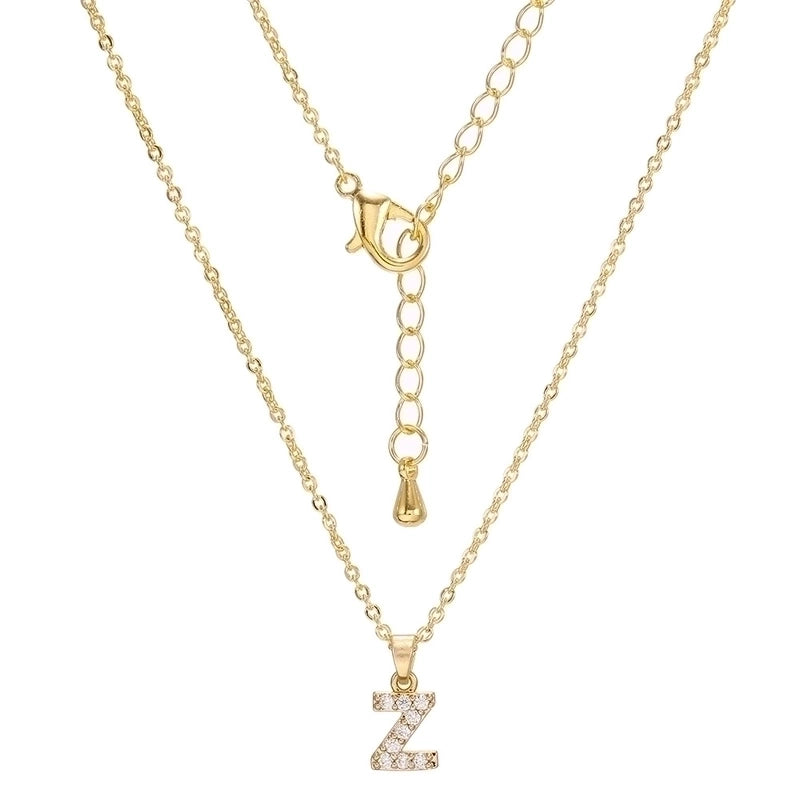 Brass Cable Chain Letter Necklace