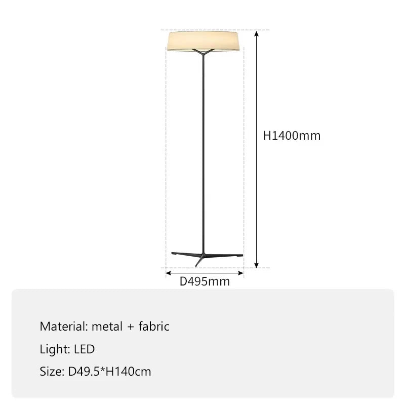 Sleek Nordic LED Floor Lamp