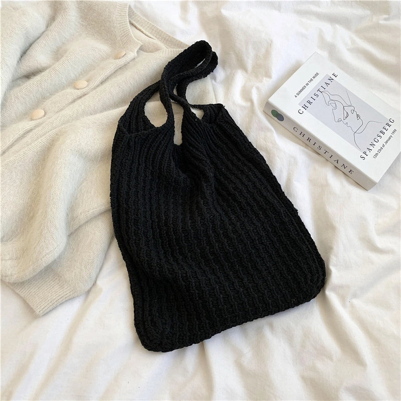 Women's Large All Seasons Yarn Basic Shoulder Bag