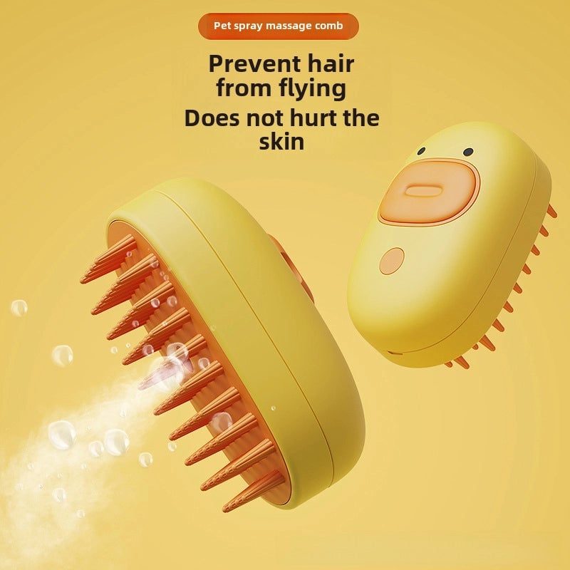 Duckling Pet Spray Comb Cat And Dog Universal Spray Massage Comb Cat Floating Hair Cleaning Products