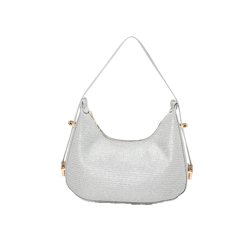 Women's Medium Pu Leather Solid Color Streetwear Zipper Underarm Bag