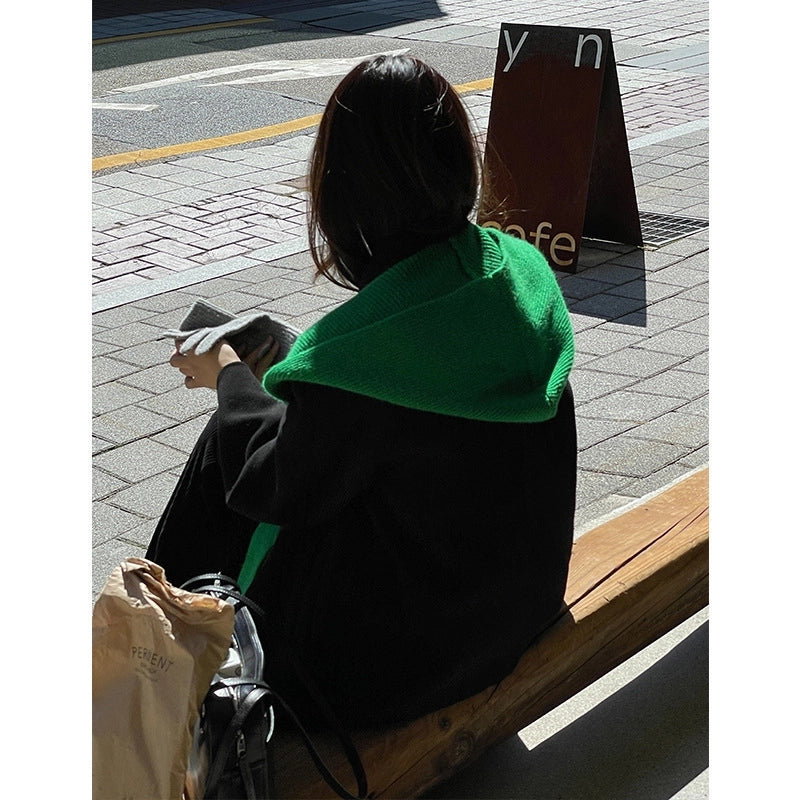 Blogger Recommend Casual Hat Scarf Scarf One-Piece Shawl Fake Collar Student Autumn And Winter Warm