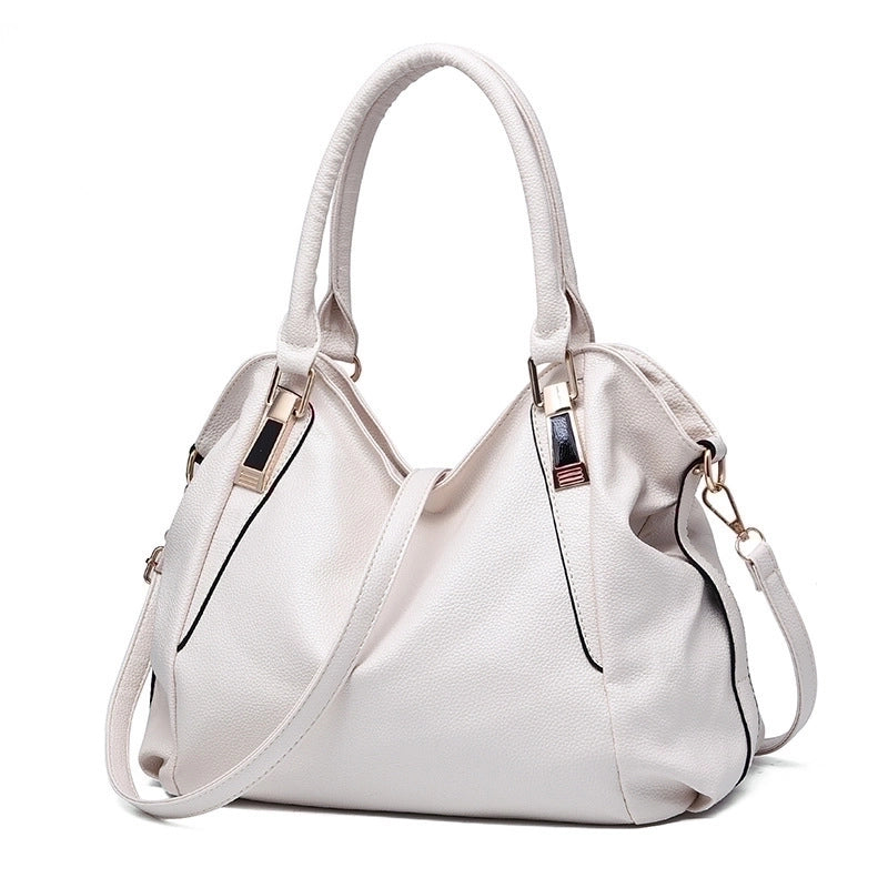 Small Pu Leather Streetwear Bucket Zipper Hasp Women's Shoulder Bag Bucket Bag