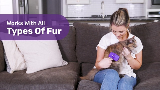 Hertzko Dog & Cat Brush, Cat & Dog Grooming, Self Cleaning Slicker Bru