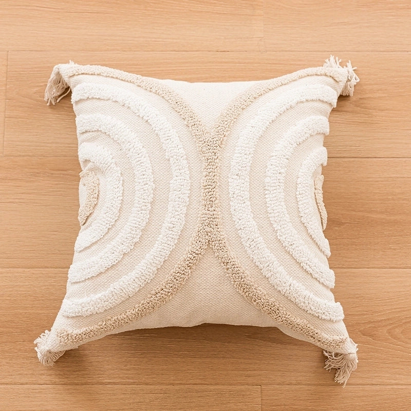 Vacation Solid Color Polyester Cotton Pillow Cases