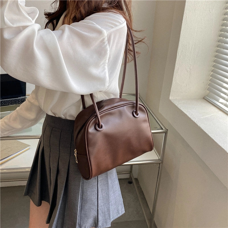 Large Bag Women's Bag New  Version Of Retro Shoulder Bag Niche Design Armpit Tote Bag Commuter Bag