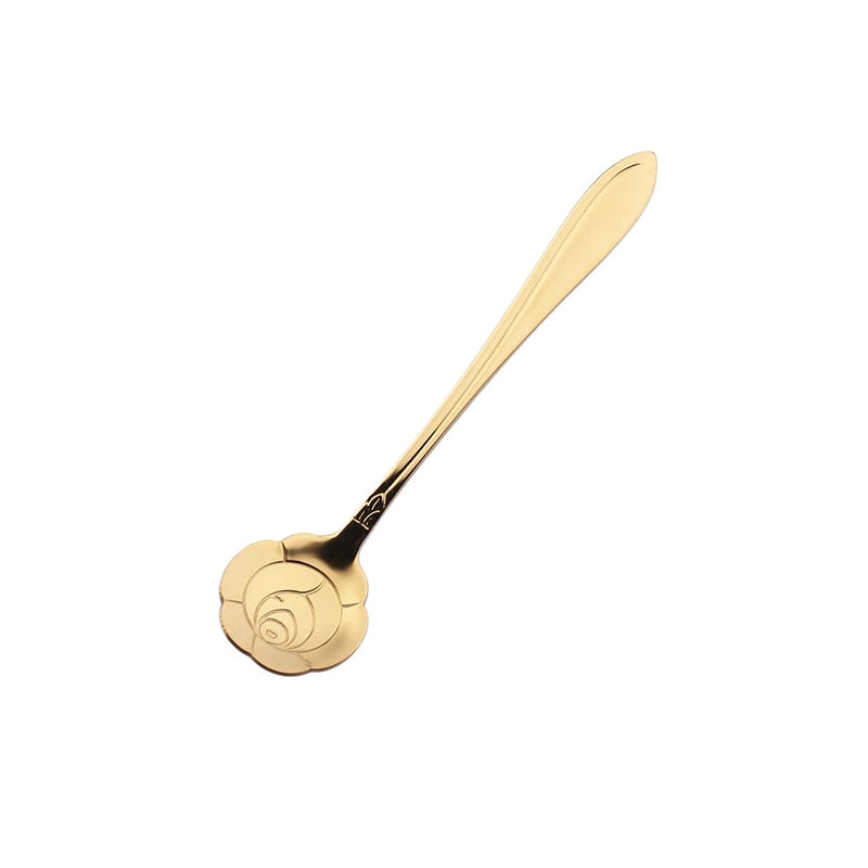 Vacation Flower Stainless Steel Spoon 1 Piece 1 Set