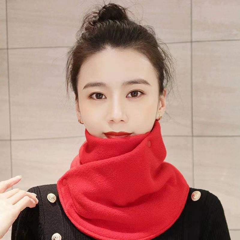 Winter Velvet Thickened Warm Neck Protection Scarf For Men And Women Riding Cold-proof Windproof Multifunctional Scarf Neck Set