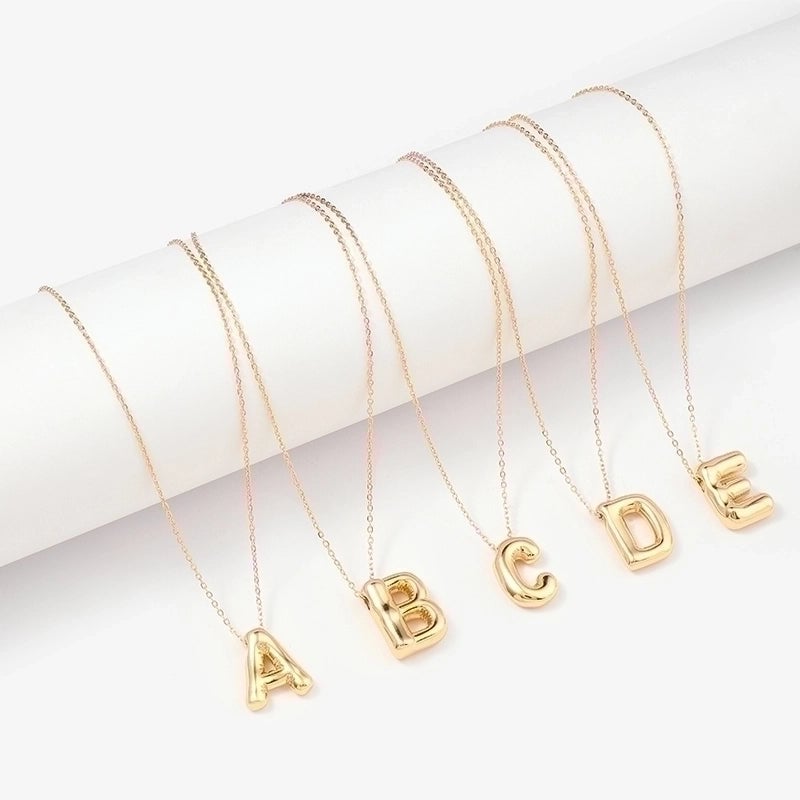 IG Style Minimalist Letter Stainless Steel Copper Polishing Plating Pendant Necklace