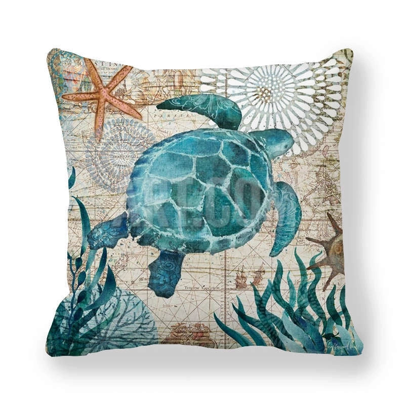 Retro Animal Landscape Fibre Peach Skin Pillow Cases