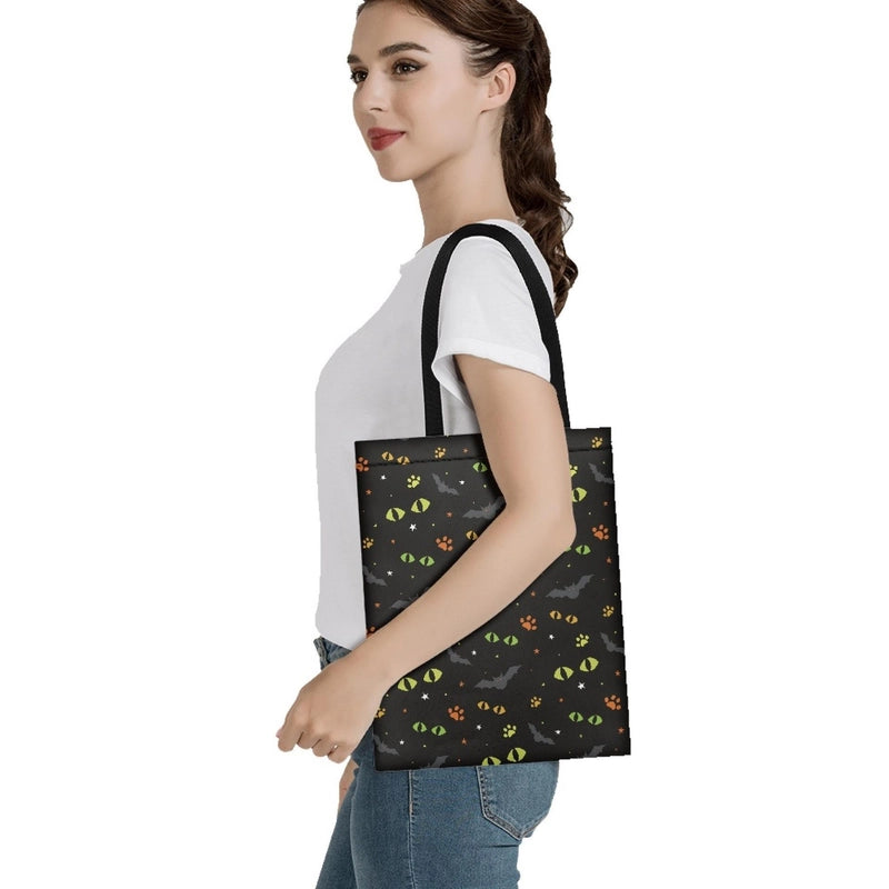 Halloween Women's Medium Polyester Pumpkin Letter Streetwear Square Open Customized Handbag