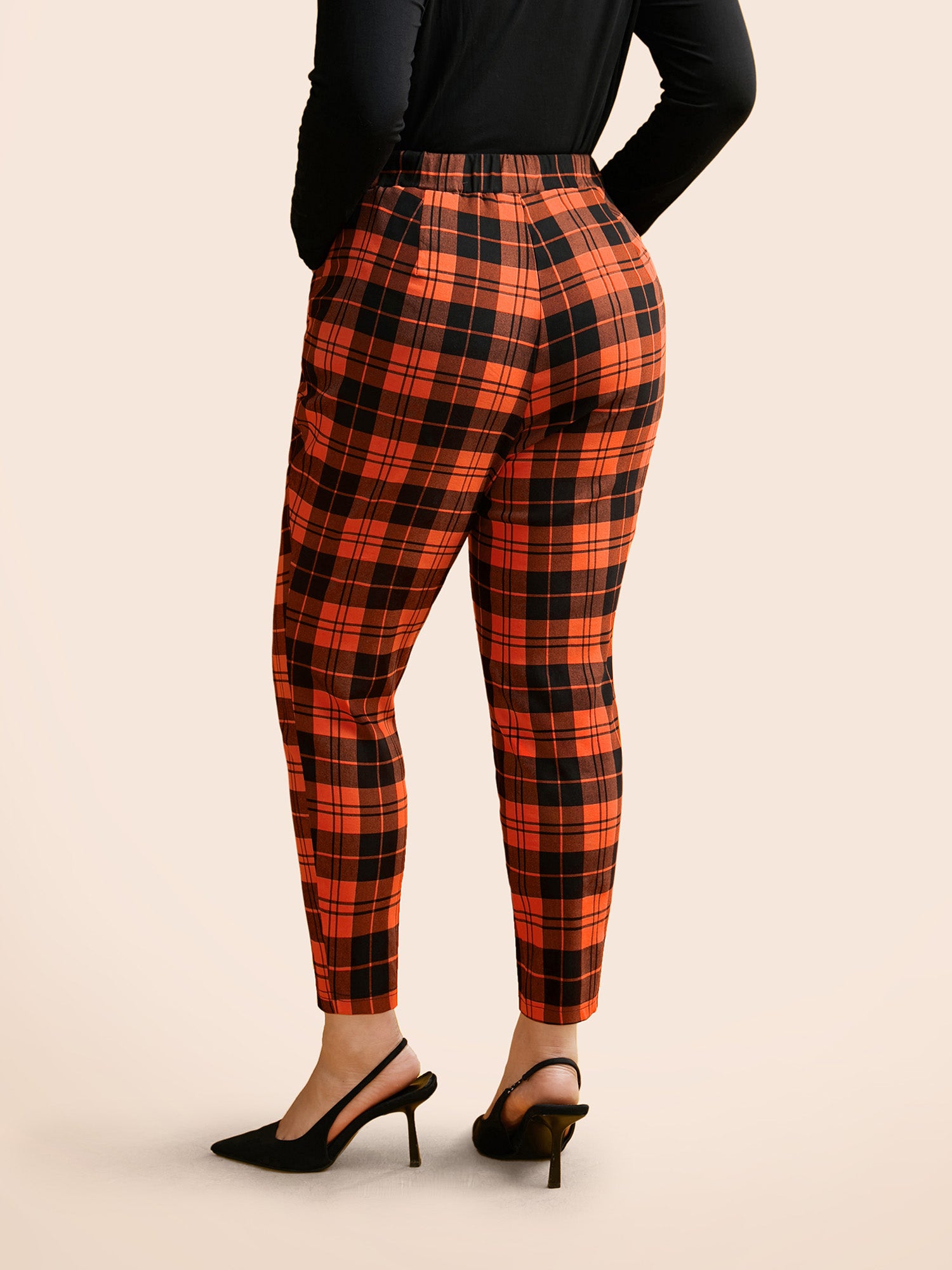 Stretchy Plaid Lounge Leggings