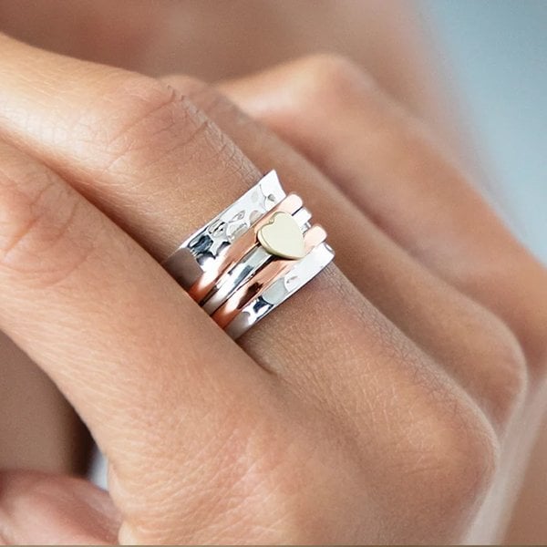 🔥 49% 🎁🔥🔥Self Love Spinner Heart Ring💖
