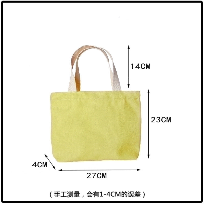 Women's Vacation Solid Color Canvas Shopping Bags