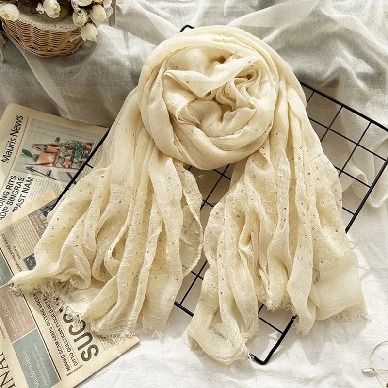 Unisex Retro Sweet Solid Color Artificial Cotton Scarf
