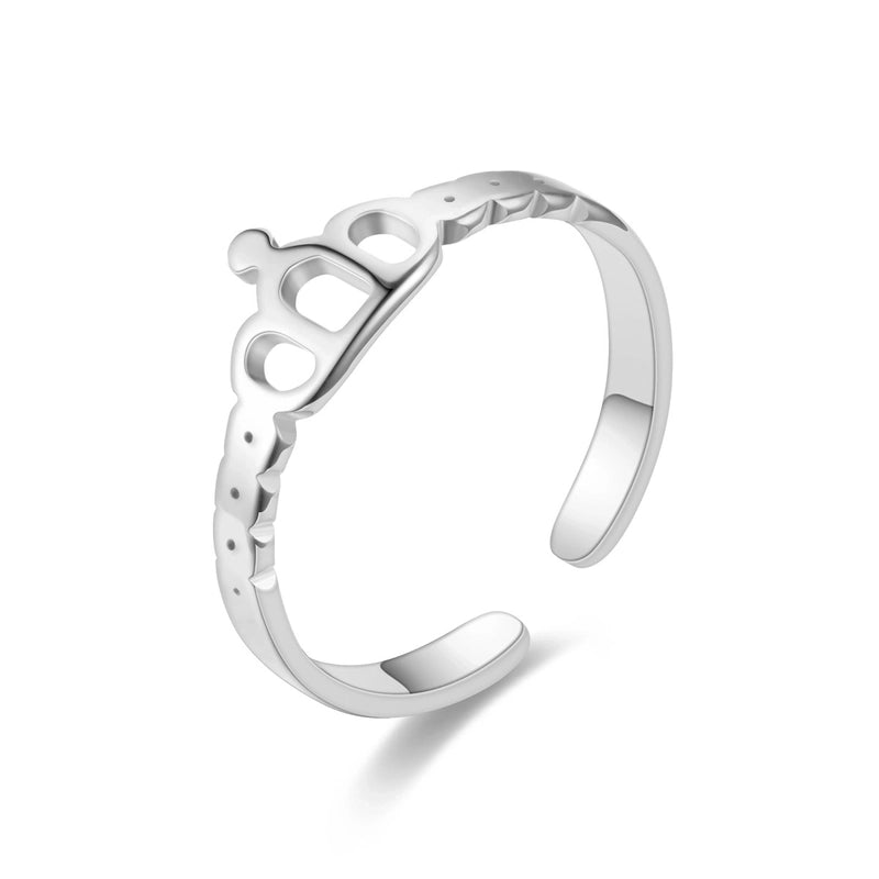 Heart Titanium Steel 18K Gold Plated Carving