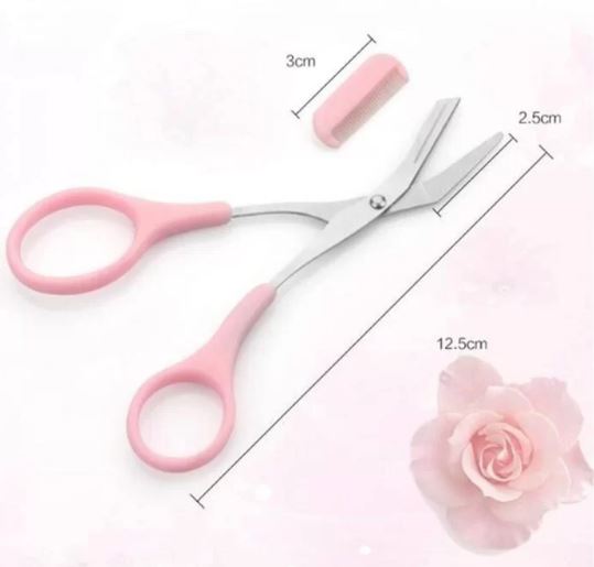 Eyebrow Scissors With Eyebrow Comb – Cutting Scissors For Eyebrow