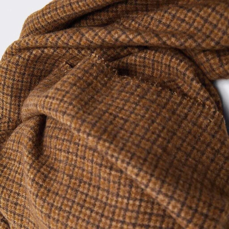 Women's Retro Plaid Imitation Cashmere Scarf