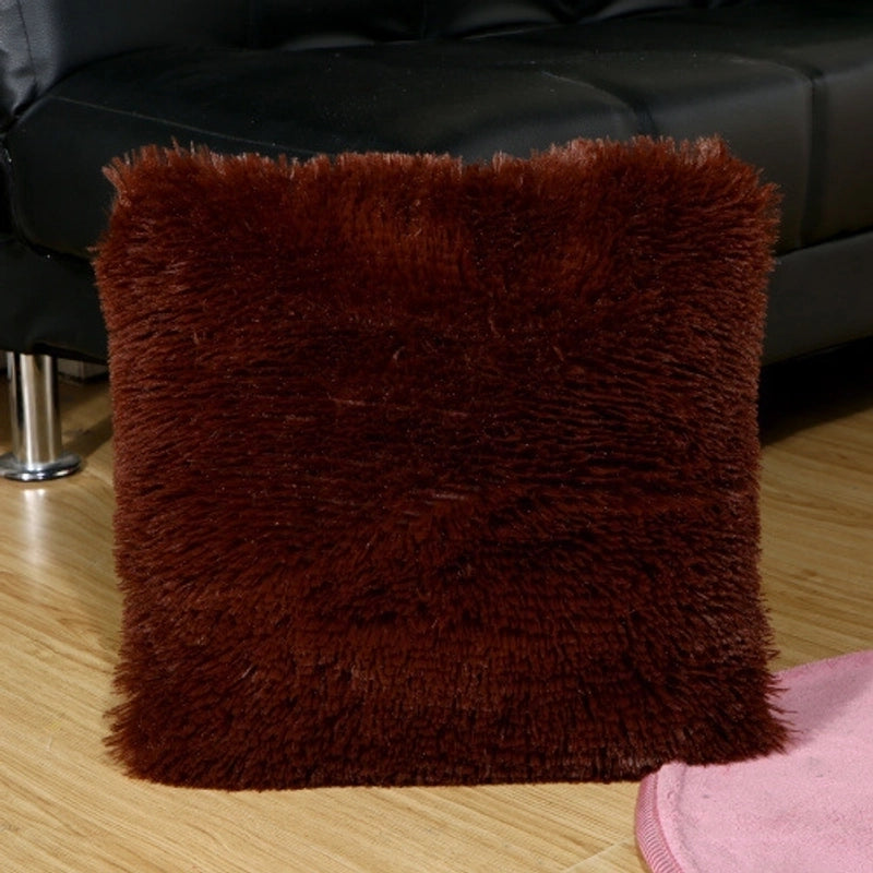 Fashion Solid Color Pv Velvet Throw Pillow Pillow Cases