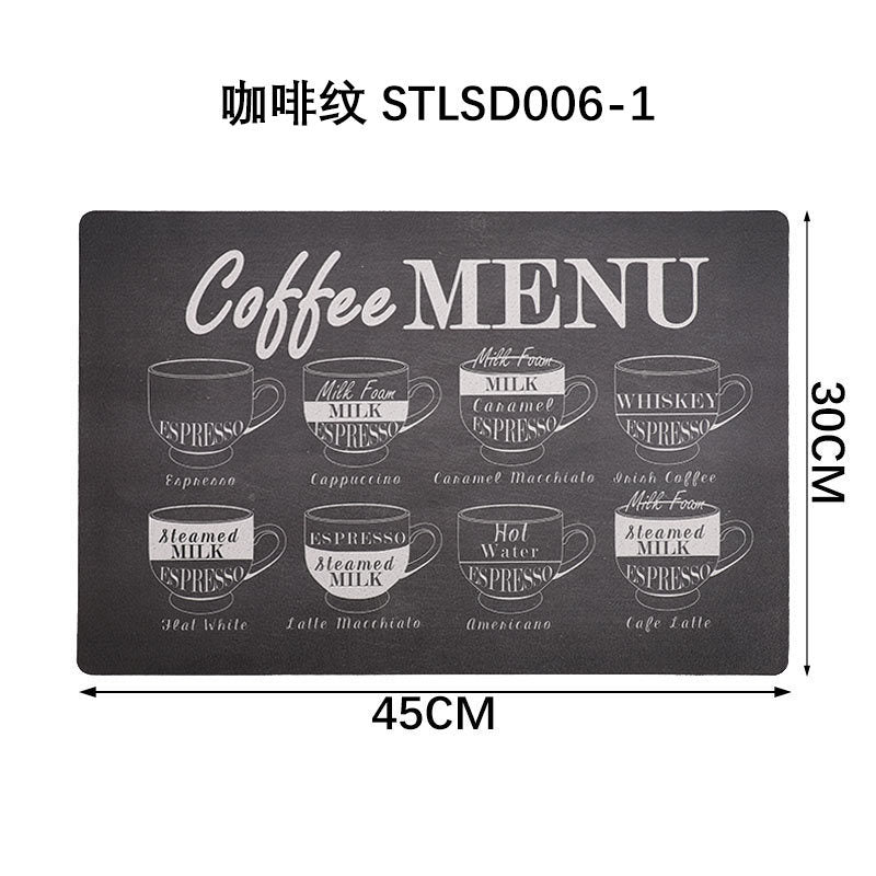 2pc Leather Placemats-5746Coffee Menu(SA2405-260)