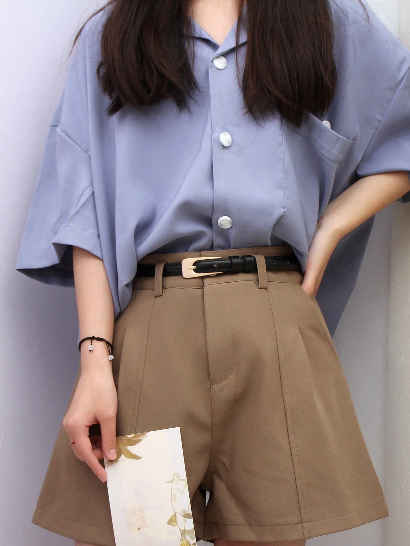 Geometric Buckle Casual Belt