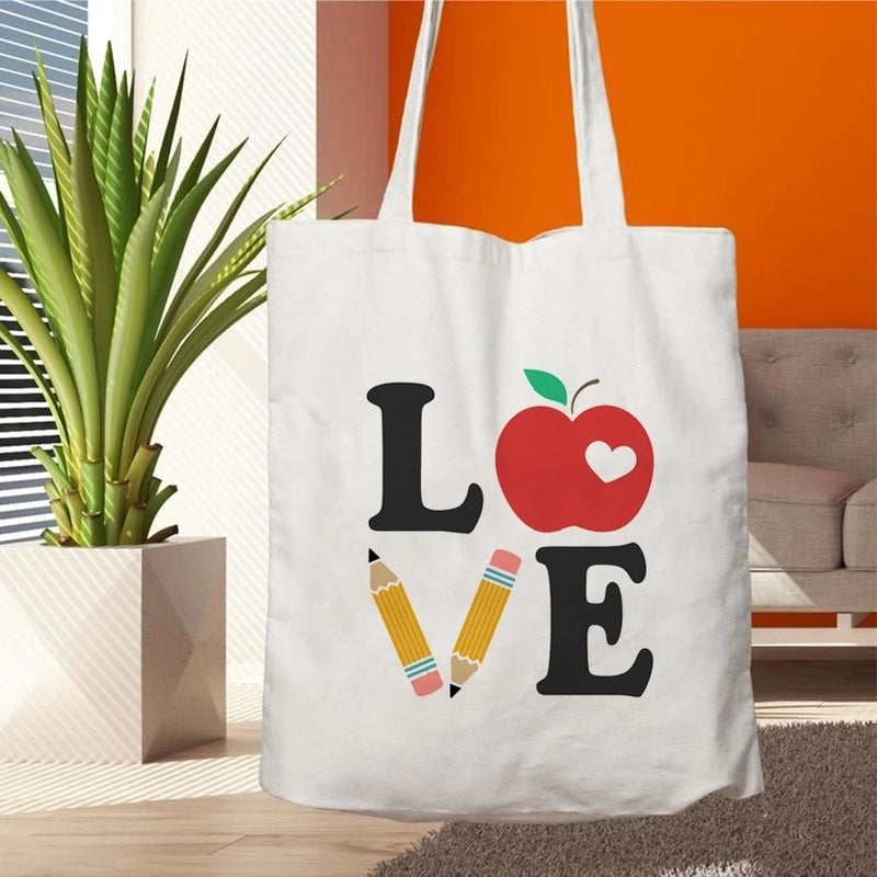 Women's Minimalist Letter Shopping Bags