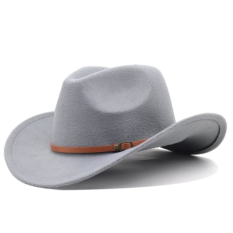 New Western Cowboy Hat Felt Hat Ethnic Style Men And Women Tibetan Tibetan Edge Hat