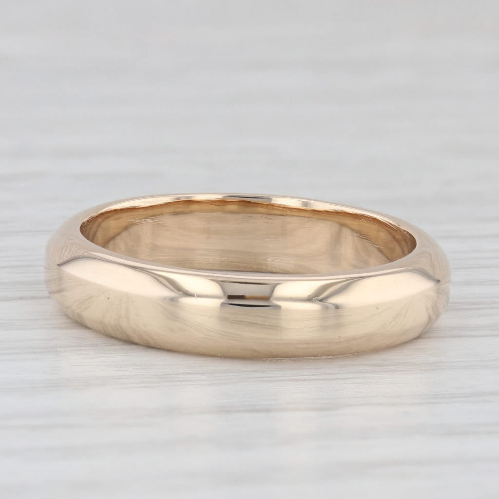 Classic Yellow Gold Wedding Band 14k Diana Size 8.5 Stackable Ring