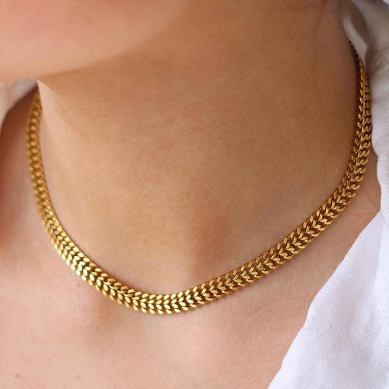 Minimalist Classic Style Solid Color 304 Stainless Steel Stainless Steel Necklaces