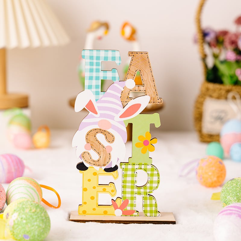 Easter Colorful Letter Ornaments