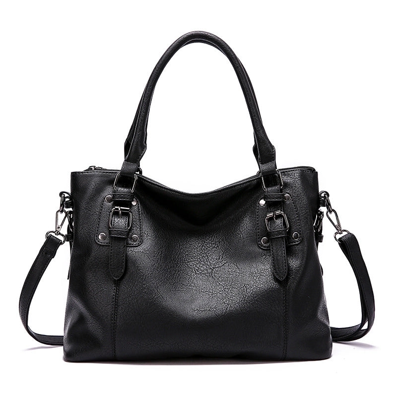 Women's Medium All Seasons Pu Leather Vintage Style Tote Bag
