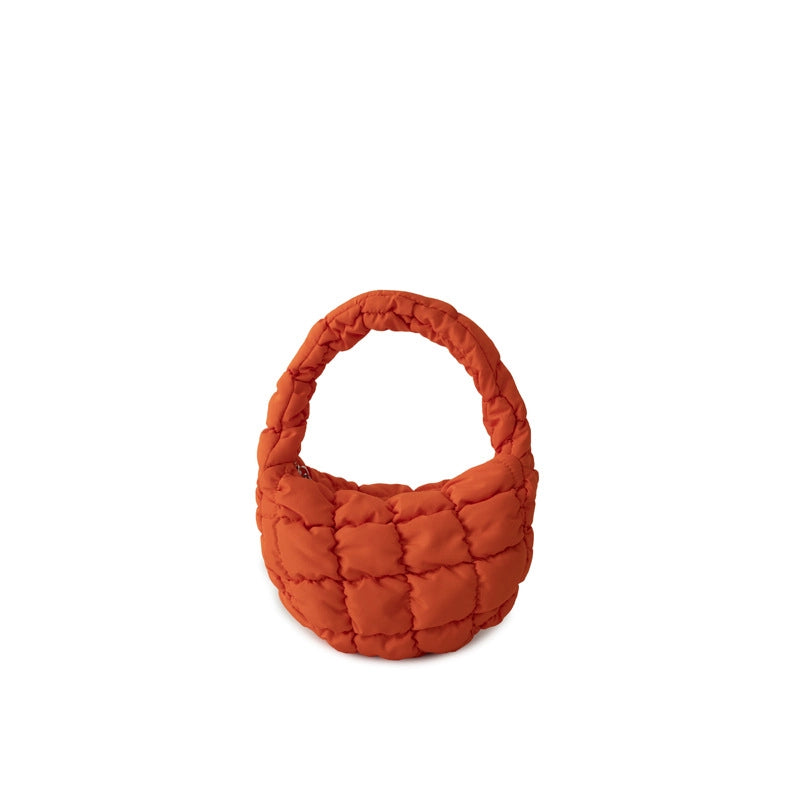 Women's Small Nylon Solid Color Basic Zipper Cloud Shape Bag