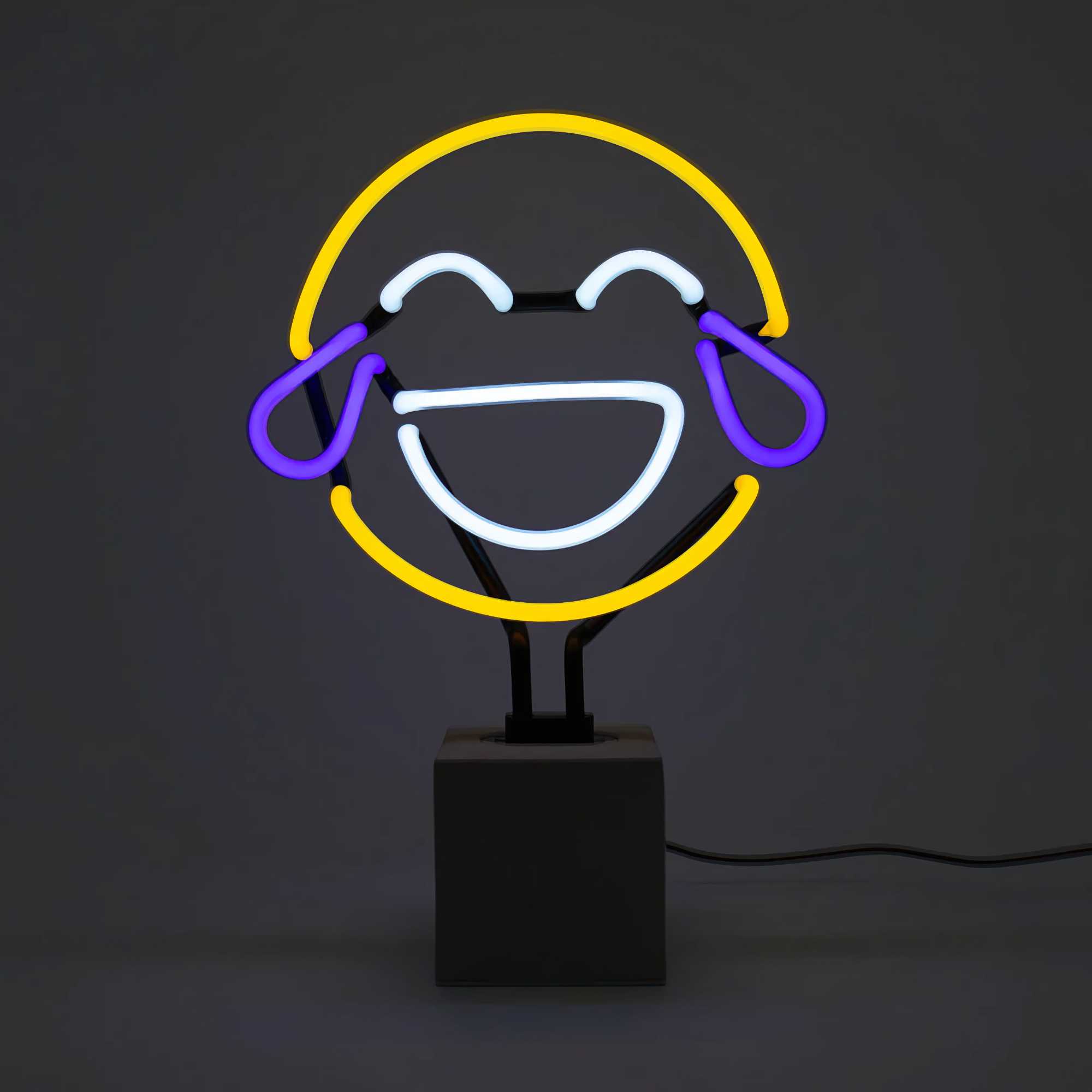 Neon Art. laugh emoji