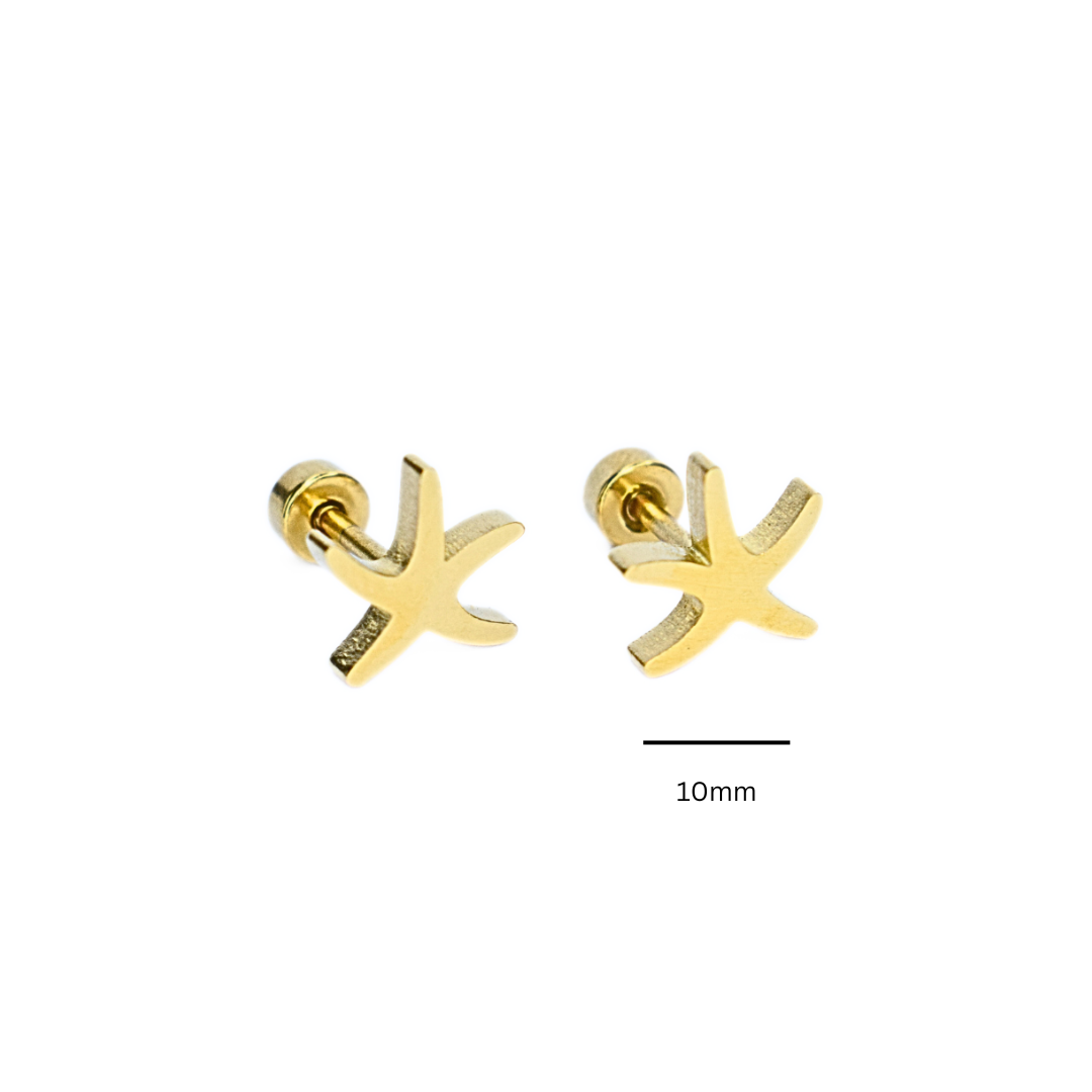 Starfish studs - Gold