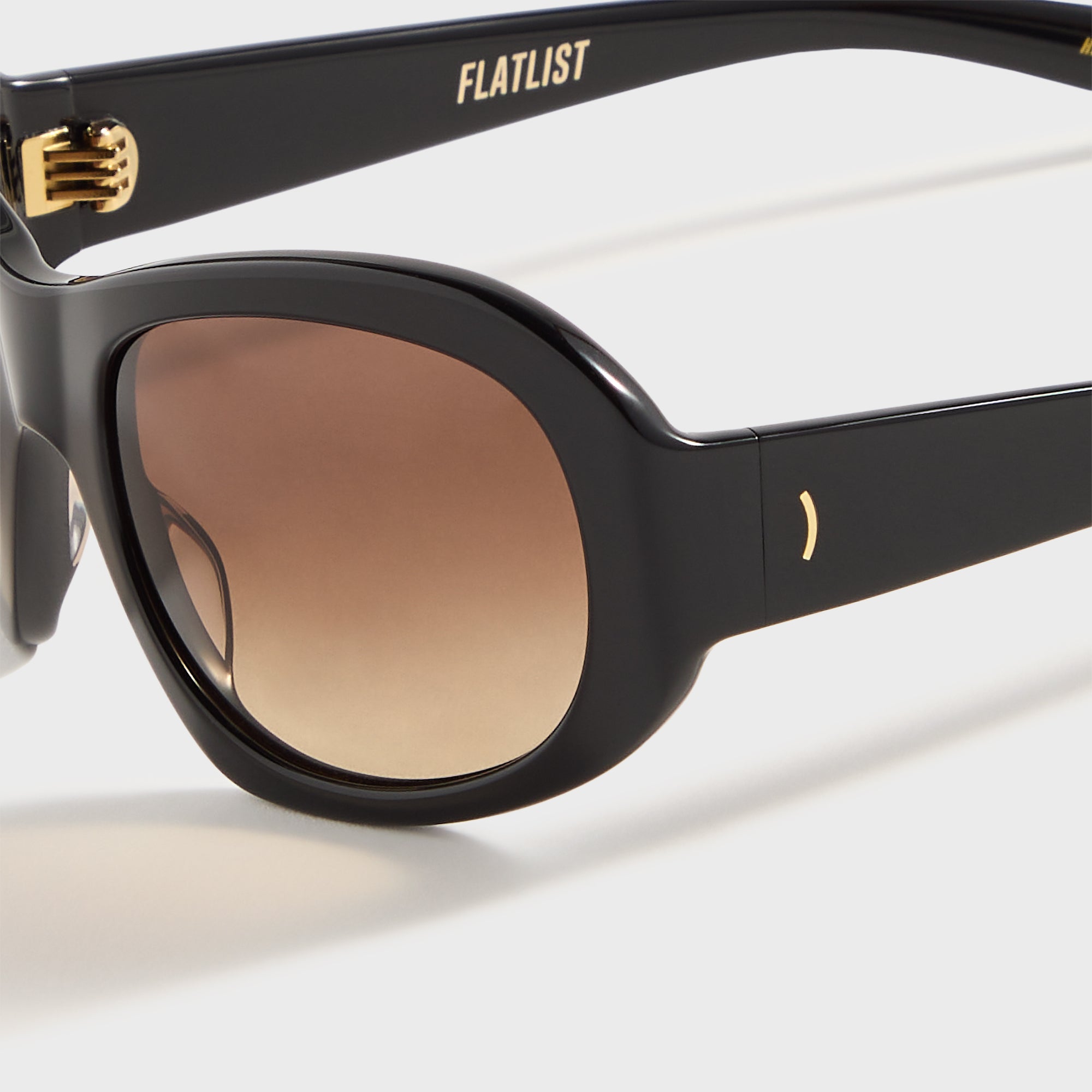 Flatlist Ezra - Solid Black / Brown Gradient Lens