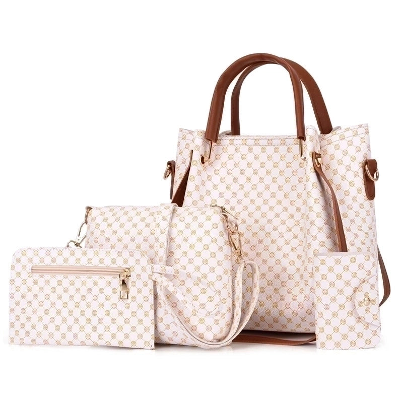 Women's Medium All Seasons Pu Leather Vintage Style Bag Sets