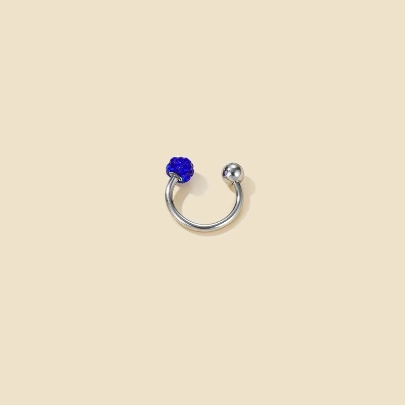 1 Piece Nose Rings & Studs Minimalist Geometric 304 Stainless Steel Rhinestones Nose Rings & Studs