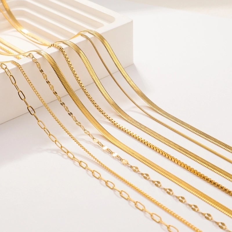 Minimalist Geometric Solid Color Titanium Steel Necklace