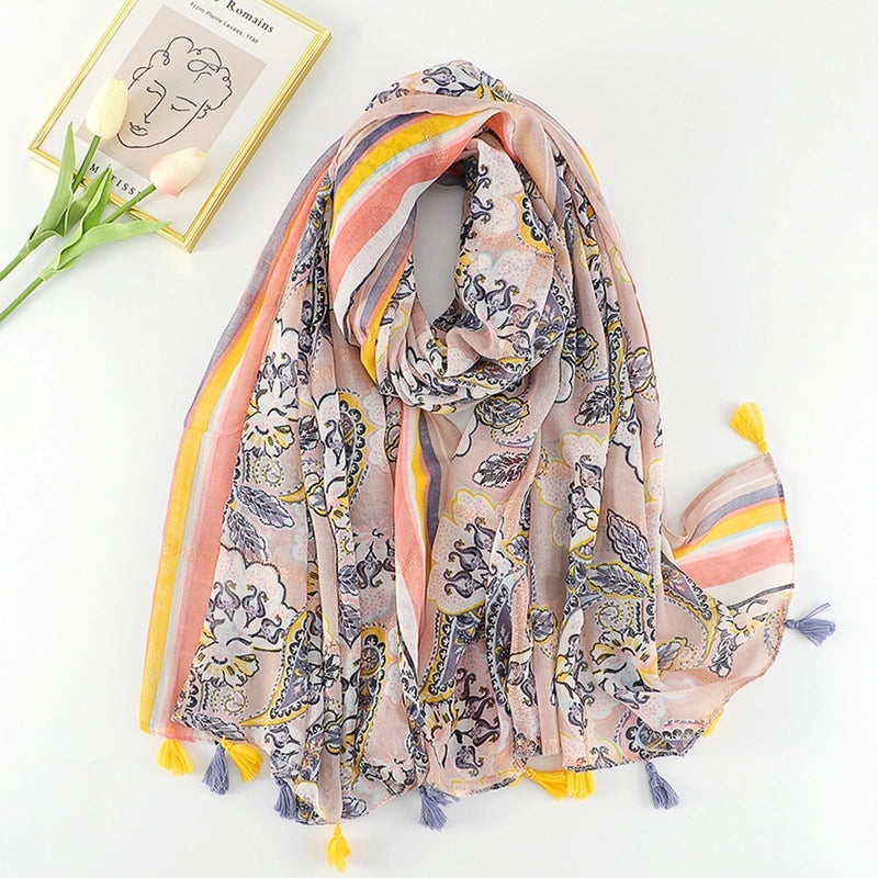 Unisex Vacation Sweet Geometric Polyester Scarf